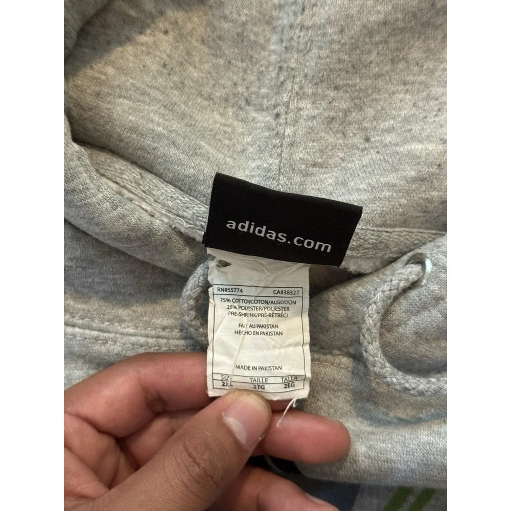 Vintage‎ Adidas MLS Cup Hoodie Mens 2XL XXL Gray Seattle Pullover